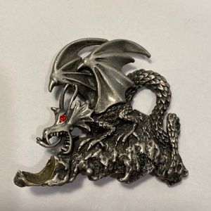 Vintage 80’s Dragon Brooch Jonette Jewelry JJ